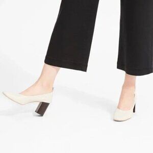 Everlane Day High Heel 8 bone stacked heel